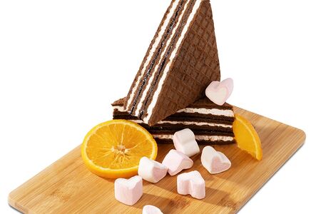 Вафля Зефир-апельсин