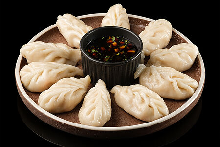 Китайские пельмени с курицей