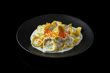 Равиоли с морскими гребешками