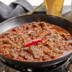 Գառան միս գարեջրով կրակի վրա