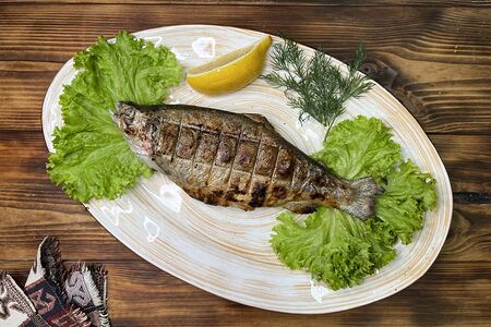 Форель на мангале