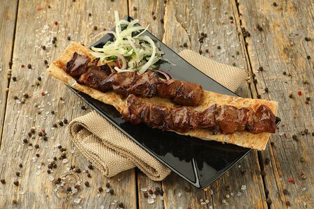 Шашлык из бараньей печени