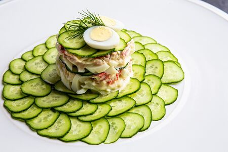 Крабовый салат по-домашнему