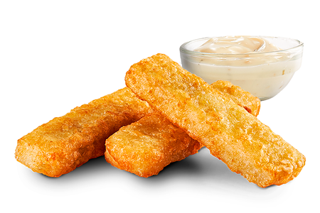 Рыбные палочки с соусом тар-тар средняя порция