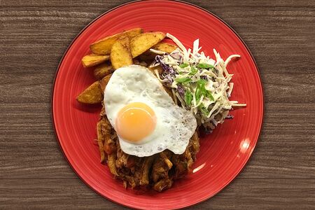 Свинина с яйцом