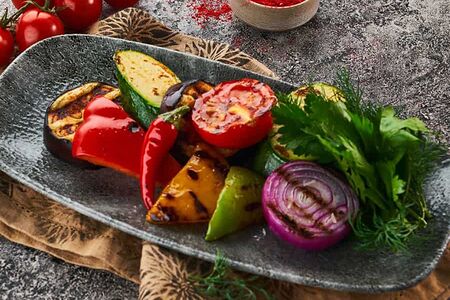 Овощи на углях