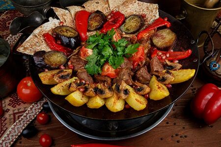 57. Садж-кебаб из телятины