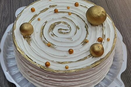 Торт Чиз клубника-банан