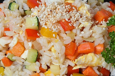 Тяхан с овощами