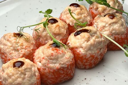 Запечённый ролл с лососем