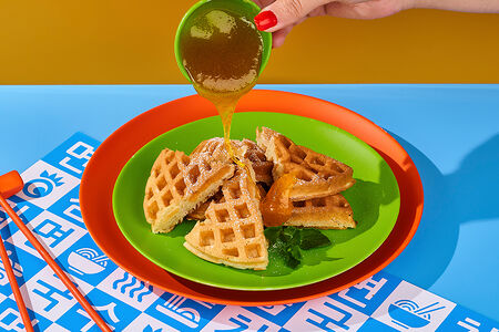 Вафли с сиропом