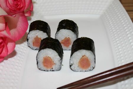 Мини с копченной кетой