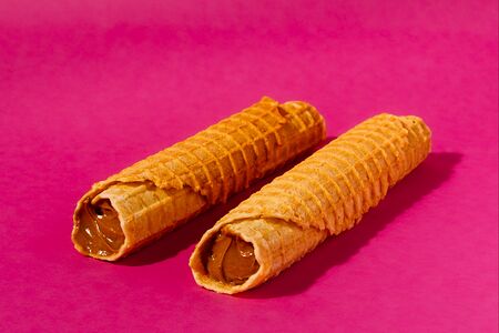 Трубочка с варёной сгущенкой