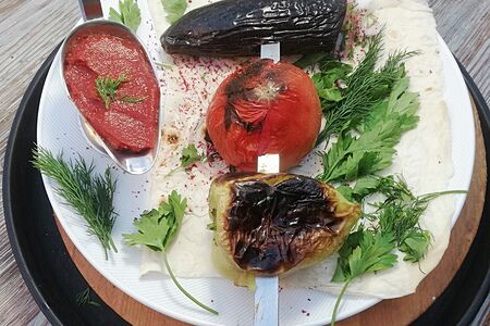 Овощи на мангале