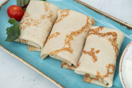 Блинчики с мясом