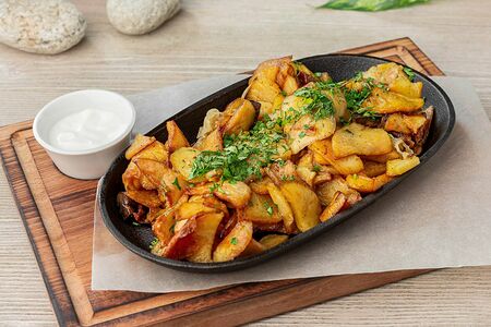 Картофель жаренный с грибами