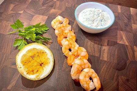 Креветки на углях