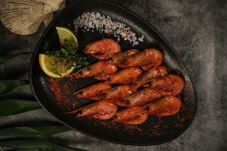 Магаданские креветки с соусом тайский чили