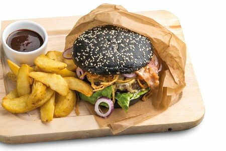 Бургер с мраморной говядиной