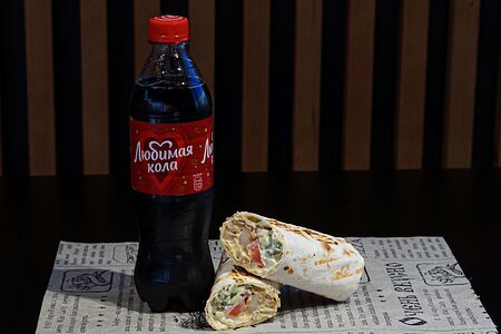 Комбо Сырная шаурма и Добрый Кола