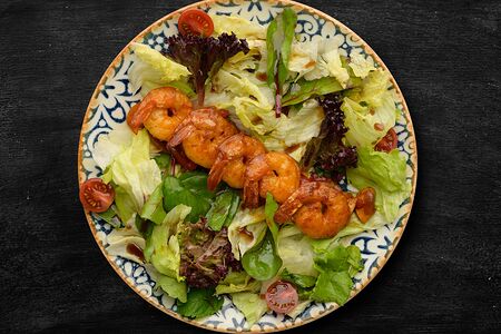 Салат креветки