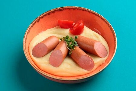 Пюре с сосисками