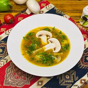 Грибной суп с лапшой
