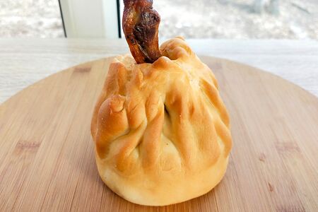 Куриная голень в тесте