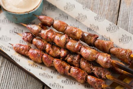 Куриные сердечки гриль