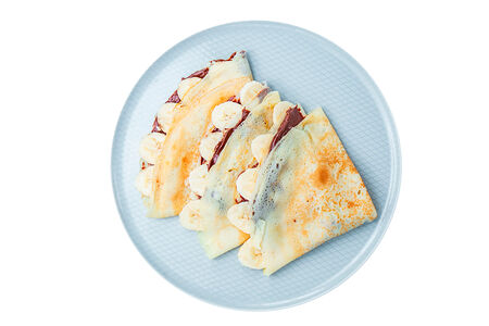 Блинчики с нутеллой и бананом