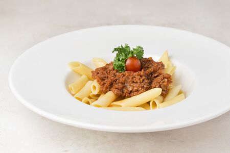Паста Болоньезе с печёными томатами