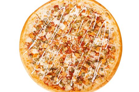 Пицца с корнишонами