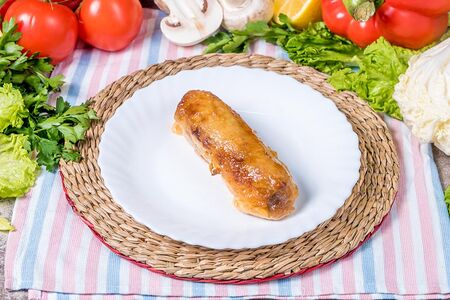 Рулет куриный с сыром