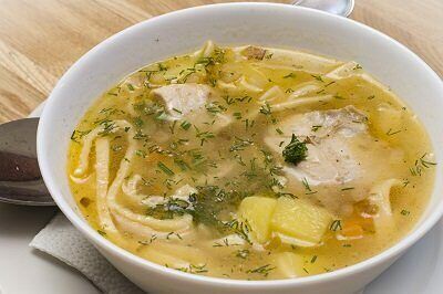 Суп-лапша Деревенская с курицей и грибами