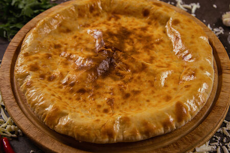 Пирог с сыром и грибами