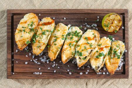 Мидии запечённые