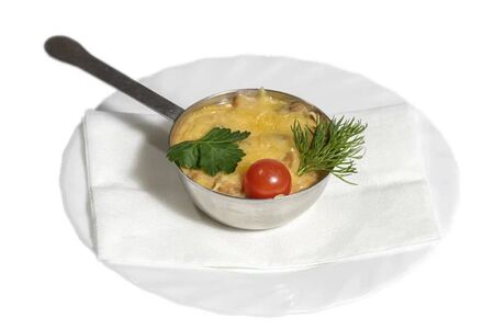 Жюльен с курицей и грибами