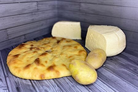 Осетинский пирог с сыром и картофелем