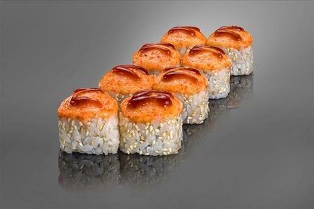 Запеченный ролл с курицей