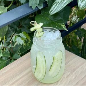 Домашний лимонад огуречный с соком юдзу