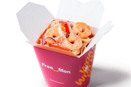 Wok с креветками