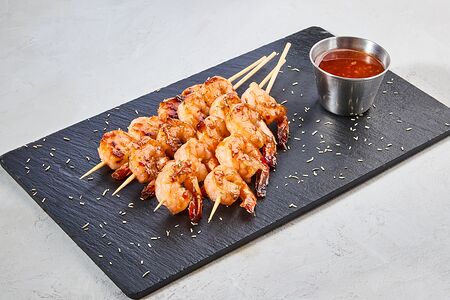 Креветки гриль