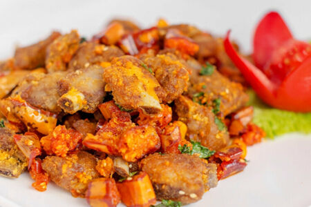 Ребрышки с арахисом и кунжутом