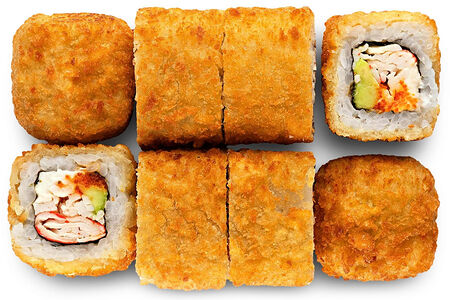 Теплый ролл со снежным крабом