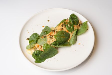 Омлет с гребешком