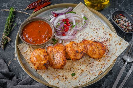 Шашлык из куриной грудки