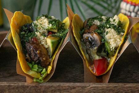 Тако грибной с авокадо