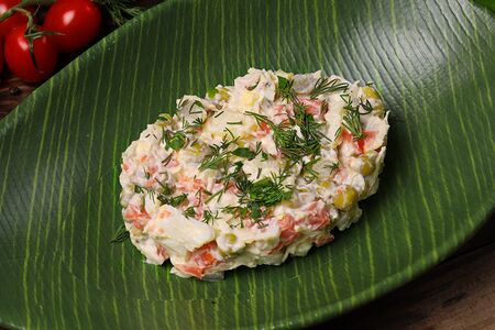 Оливье с куриной грудкой