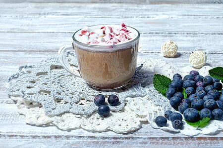 Латте Черничный