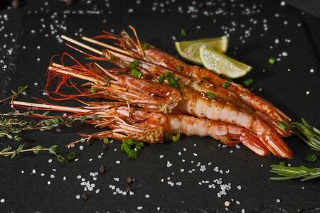 Аргентинские креветки на гриле